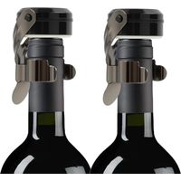 2pcs Bouchon Champagne et Bouchon Bouteille,Bouchon à champagne en acier inoxydable,Bouchons Réutilisables avec Joint en Silicone Anti-Fuite,bottle stopper,pour garder le champagne frais