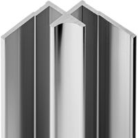 Profilé d'angle pour panneau mural de douche, DécoDesign, Schulte, Aspect chromé, 255 cm