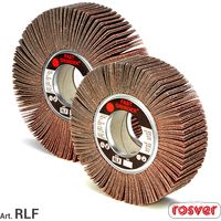ROSVER RLF RUOTA RUOTE LAMELLARI CON FLANGE IN TELA ABRASIVA FORO 54 - 40 - 50 - 165