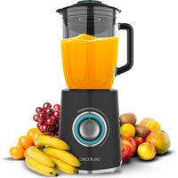 Cecotec – Mixeur à smoothie 2000W – Carafe en verre 1,5L – 5 vitesses – 6 lames en acier inoxydable – Fonction Turbo pour glace