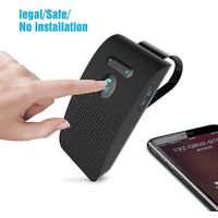 Kit mains libres Bluetooth pour voiture, pare-soleil, haut-parleur mains libres sans fil multipoint, haut-parleur BT, mains libres voiture
