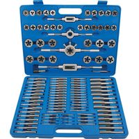 Bgs Technic – Coffret tarauds M2 - M18 110 pces – 35 tarauds filetages fins – 2 porte-tarauds et 1 porte-taraud en T – Acier GCr15
