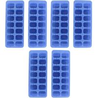 Vaschette per cubetti di ghiaccio Fackelmann Bar Concept Set di 6 vaschette 14 cubetti Impilabili Polipropilene senza BPA Blu 23,6 x 9,2 cm