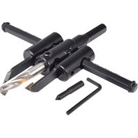 Kit sega circolare regolabile da 30 mm a 120 mm, punta da trapano per cartongesso, sega circolare, sega a tazza per lavorazione del legno, utensili fai da te
