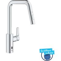 Grohe QuickFix Start - Elektronische Spültischarmatur mit ausziehbarer Brause, Batteriebetrieb, verchromt 1012430000