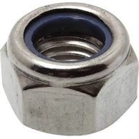Unlösbare Sechskantmutter aus Edelstahl A4 Durchmesser 5mm, 14 Stück.