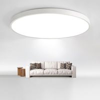 JDONG LED Deckenleuchte 54W Flach Rund Weiß Deckenlampe Ø50CM Modern Natürliches Weiß 4000K Lampe für Schlafzimmer Büro Wohnzimmer Küche Keller Balkon Ultra Dünn 4CM