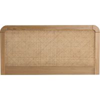 Tête de lit SMOOTHCLOUD 140 cm en cannage et bois naturel