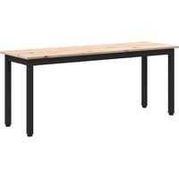 vidaXL Bench Natural 110 x 35 x 45 cm Solid Pine Wood