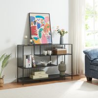 Tavolo a Consolle Oxelösund Scaffale Basso a 4 Piani 120x33x80 cm