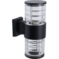 Bardusch-Luminaire d'extérieur haut et bas pour porche, applique murale extérieure moderne, luminaire extérieur noir pour patio, garage, jardin, porte d'entrée, entrée - 1 paquet