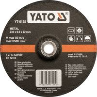 YATO YT-6124 - de Metall 125x6,0x22mm Schleifscheibe