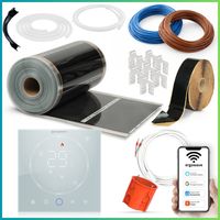 Infrarot-Heizfolie mit WLAN-Thermostat, Heizset 3,5 m²