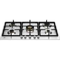 Bertazzoni P905CPROX. Colore del prodotto: Bianco, Posizionamento dell'apparecchio: Da incasso, Dimensione della larghezza del piano cottura: 90 cm. Tipo di controllo: Manopola, Posizione di contro...