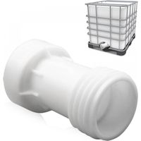 IBC tank accessories, IBC adapter s60x6 spacer extension 60mm tank valve 1000l plastic coarse straight thread s60x6 IBC container accessories tank connection