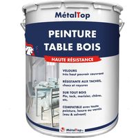 Peinture Table Bois - Pot 1 L - 7044 - Gris soie - Metaltop