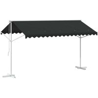 Maison Exclusive - Auvent autoportant 4 × 3 m Polyester Anthracite