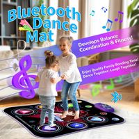 Tapis De Danse Double LED Avec Bluetooth, HD 1080p, Pour Enfants Et Adultes !