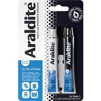 Colle époxy ultra strong 2x15ml – Haute résistance pour métal, bois, céramique – Résiste à l'eau et aux températures extrêmes – Araldite