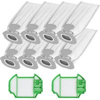 Sacs D\'Aspirateur pour Vorwerk Kobold VK7 FP7, 8 Sacs Filtrants de Rechange et 2 Filtres pour Balai Sans Fil Kobold FP7