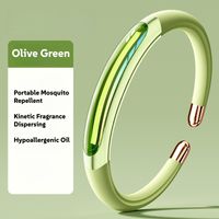 Bracelet Anti-Moustiques Réutilisable - Plaquettes Incluses aux Essentielles - 1Mois de Protection - Sans DEET