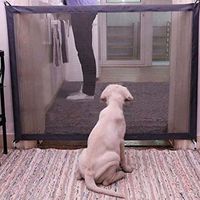 Portable Folding Pet Safety Fence – Durable Woven Mesh Fabric – 72 cm High – 180 cm Wide – Retractable Barrier