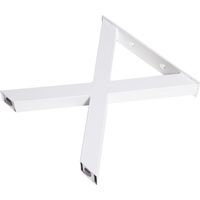 Dieda Bankgestell X-Form weiß Maße (L x B x H) 420 x 400 x 70 mm Tischbeine