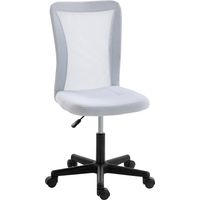 Vinsetto Mesh Office Chair Armless Adjustable Height White