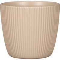 Scheurich Aura, pot de fleurs en céramique, couleur : Dry Reed, diamètre 23,2 cm, hauteur 21,3 cm, volume 11,465 l.