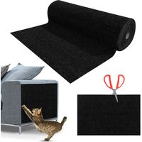 1 Tapis Protecteur Anti Griffe,Adhésif Puissant,Fibre de Polyester,Découpable DIY,Protection Canapé Mur Porte pour Chat