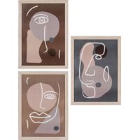 Madison Rahmenset Set von 3 Natur.