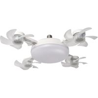 LED-Deckenventilator mit Fernbedienung, dimmbarer LED-Deckenventilator (vier Köpfe)