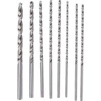 8 forets hélicoïdaux HSS 4-10mm – longueur 200mm pour métal et bois
