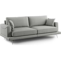 Dorian Sofá moderno de tela suave y antimanchas 178 cm Gris