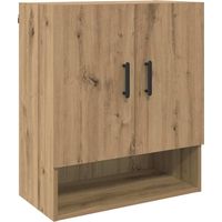 Vidaxl – Armoire murale de salle de bain 60 x 31 x 70 cm – Bois d'ingénierie durable – 2 portes – Montage mural – Grand espace de rangement