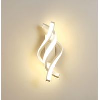 ZOLGINAH Applique Murale Intérieur LED, 22W Moderne Lampe Murale, Éclairage Acrylique Luminaire Mural 1800LM Blanc Chaud 3000K pour Salon Chambre Hall Escalier