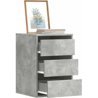 vidaXL Cassettiera Angolo Grigio Cemento 40x41x58cm Legno