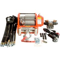 20,000lb (9,072kg) Original Orange Hydraulic Winch. 25m x 14mm Steel Rope. 1/2 inch Clevis Hook. Full Control System.