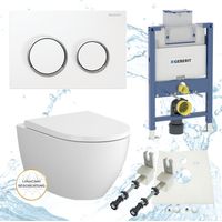 Geberit Vorwandelement Omega 82 oder 98 cm Bartolo WC Drückerplatte WC Sitz SoftClose Set UP200 82 cm