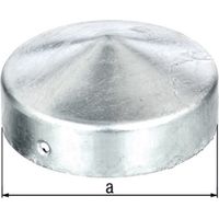 Tappo per palo D.100mm tondo piatto TZN GAH (Per 10)