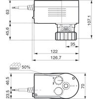 Sauter AVM104F020 - 3-way valve motor - 230V
