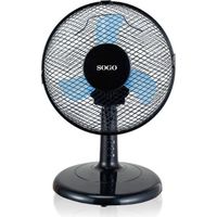 Ventilador de Sobremesa Sogo SS-21435 23cm 25W Oscilante 2 Velocidades