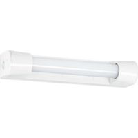 Bagno S19 LED Badezimmer-Lichtleiste mit Schalter + Steckdose, ARIC, L.35,1cm 7,2W weiß ARIC