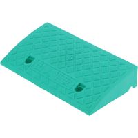 Rampe de Bordure Plastique Transportable de 9 cm pour Garage et Allée - Rampe de Passage PP Vert
