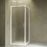 Siro - Box doccia ad angolo 80x90 cm con 1 anta a battente