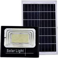 Faro LED Con Pannello Solare 300W Faretto Luce Fredda Crepuscolare Telecomando