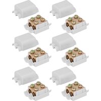 6PCS Bornier Electrique 16mm² Connecteur Séparateur de Fil 1000V 100A Haute Puissance M3 Filetage Conception Fendue Connecteurs Rapides pour Connexion de Fil électrique 2.5‑16mm²