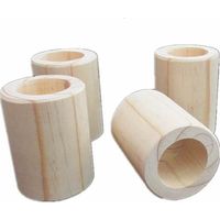 GABRIELLE Farbige Betterhöhungen (Holz), robuste Original-Möbelaufzüge aus Holz, 4 Stück