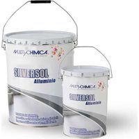2 X Multichimica SILVERSOL ALLUMINIO vernice impearmibilizzante termoisolante 10 LT