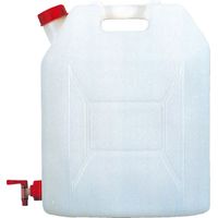 Bidón de plástico con grifo - 20 l - 30x19x42 cm
